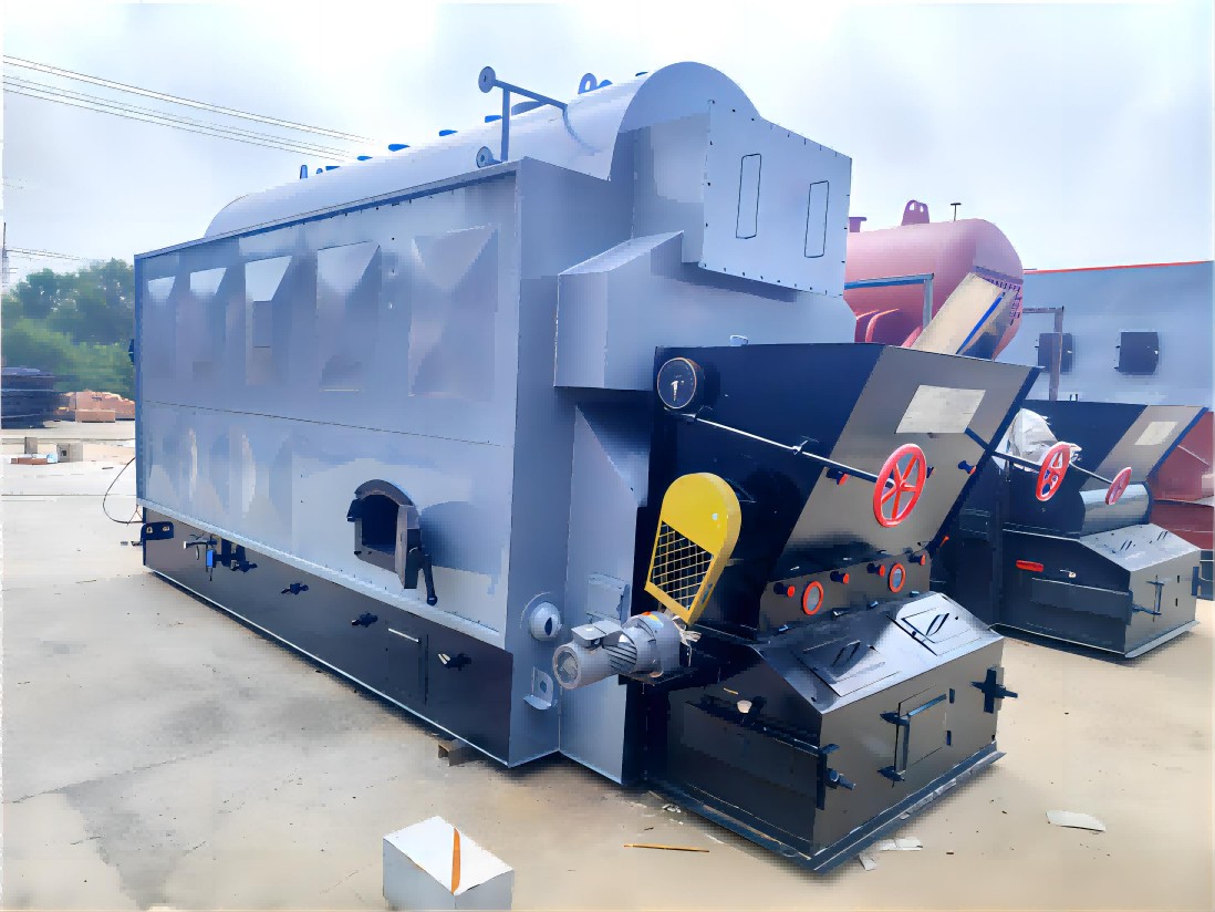 2噸臥式生物質蒸汽鍋爐出口非洲加納